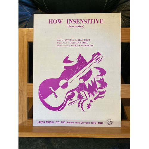 Carlos Jobim How Insensitive Partition Chant Piano Accords Éditions Leeds Music