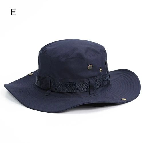 Chapeau De Randonnée En Coton Pour Hommes,Casquettes Safari,Chapeau Anderboonie Militaire,Casquette De Pêche Et De Chasse,Chapeau De Soleil D'été Pour Hommes,E27 - Type Color E