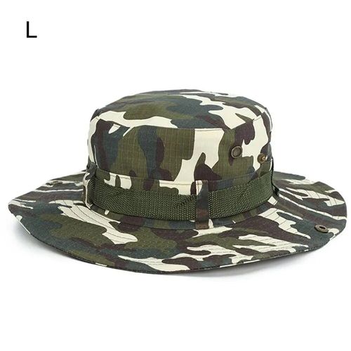 Chapeau De Randonnée En Coton Pour Hommes,Casquettes Safari,Chapeau Anderboonie Militaire,Casquette De Pêche Et De Chasse,Chapeau De Soleil D'été Pour Hommes,E27 - Type Color L