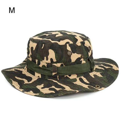 Chapeau De Randonnée En Coton Pour Hommes,Casquettes Safari,Chapeau Anderboonie Militaire,Casquette De Pêche Et De Chasse,Chapeau De Soleil D'été Pour Hommes,E27 - Type Color M