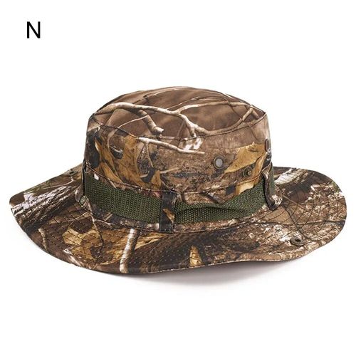 Chapeau De Randonnée En Coton Pour Hommes,Casquettes Safari,Chapeau Anderboonie Militaire,Casquette De Pêche Et De Chasse,Chapeau De Soleil D'été Pour Hommes,E27 - Type Color N