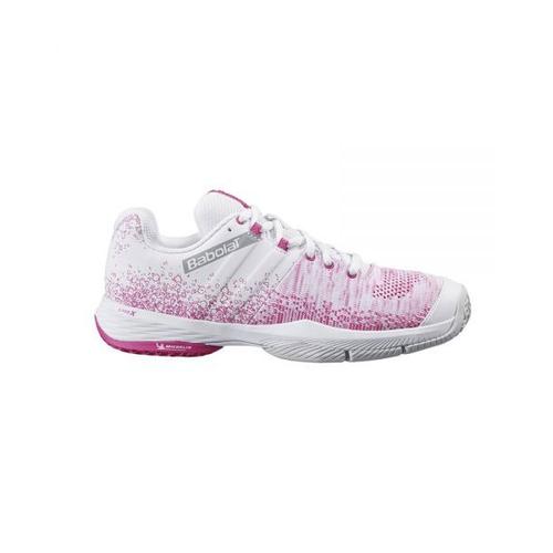 Chaussures: Babolat Sensa Blanc Rose Femme 31s21757 1050