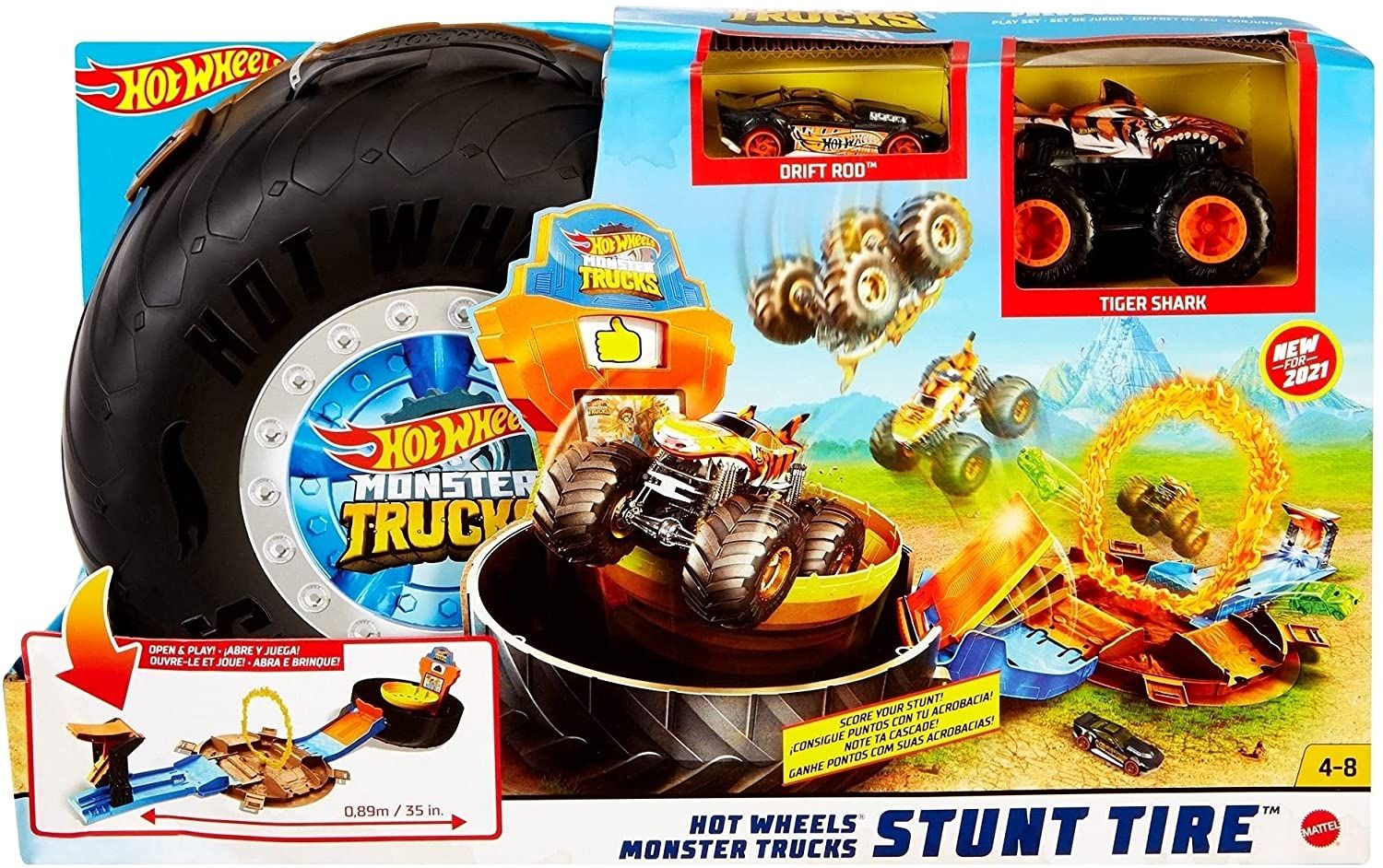 Hot wheels - coffret attaque du gorille toxique lumieres et sons 1