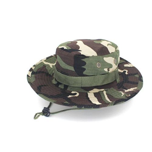 Chapeau De Sport En Coton Délavé Pour Homme Et Femme,Cordon De Menton En Sergé,Militaire,Camouflage,Chasse,Voyage,Casquette De Soleil,Style Seau,Chapeaux De Pêcheur - Type Mcgn