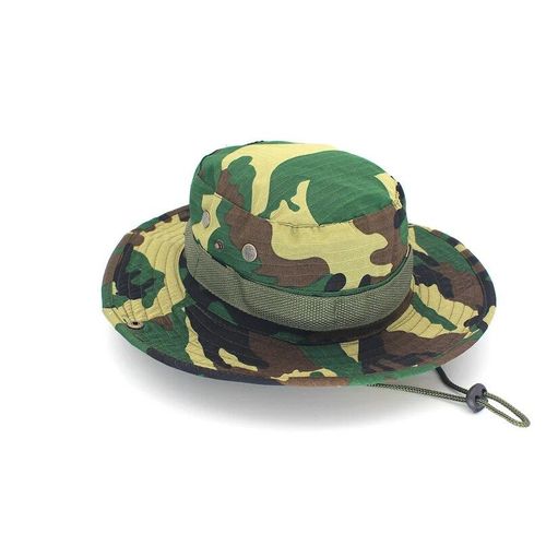 Chapeau De Sport En Coton Délavé Pour Homme Et Femme,Cordon De Menton En Sergé,Militaire,Camouflage,Chasse,Voyage,Casquette De Soleil,Style Seau,Chapeaux De Pêcheur - Type Xmc