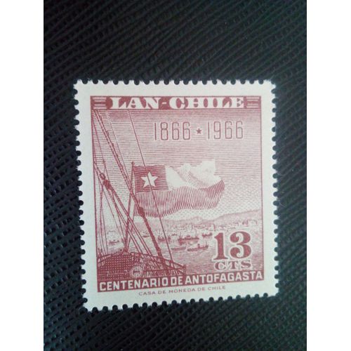 Timbre Chili Yt Pa 235 Centenaire De La Ville D'antofagasta 1966 ( 071105 )