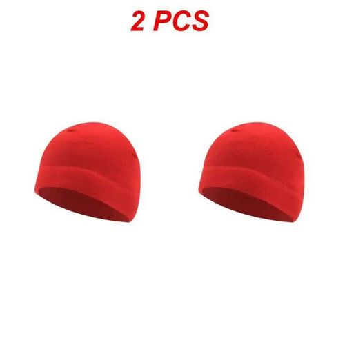 Chapeau De Sport Extérieur Smile Pour Hommes Et Femmes,Pêche,Cyclisme,Chasse,Militaire,Chaud,Coupe-Vent,Camping,Randonnée,Casquettes,1 Pièce,2 Pièces,Hiver - Type Big Red 2pcs