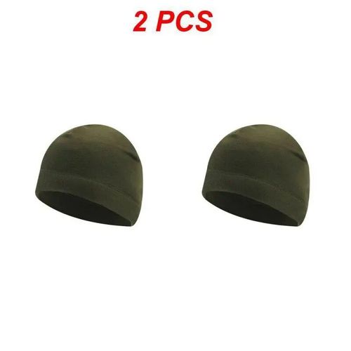 Chapeau De Sport Extérieur Smile Pour Hommes Et Femmes,Pêche,Cyclisme,Chasse,Militaire,Chaud,Coupe-Vent,Camping,Randonnée,Casquettes,1 Pièce,2 Pièces,Hiver - Type Army Green 2pcs