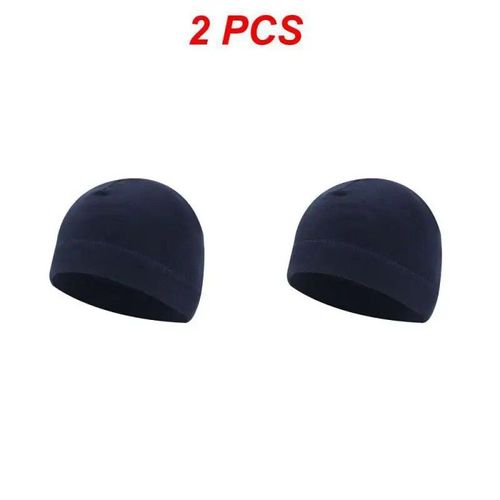 Chapeau De Sport Extérieur Smile Pour Hommes Et Femmes,Pêche,Cyclisme,Chasse,Militaire,Chaud,Coupe-Vent,Camping,Randonnée,Casquettes,1 Pièce,2 Pièces,Hiver - Type Navy Blue 2pcs