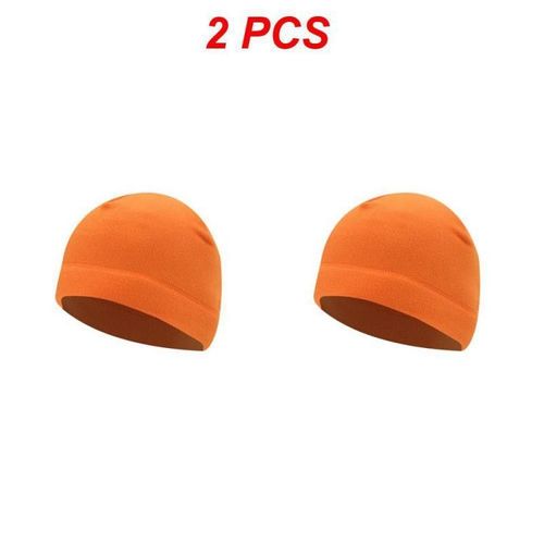 Chapeau De Sport Extérieur Smile Pour Hommes Et Femmes,Pêche,Cyclisme,Chasse,Militaire,Chaud,Coupe-Vent,Camping,Randonnée,Casquettes,1 Pièce,2 Pièces,Hiver - Type Orange 2pcs