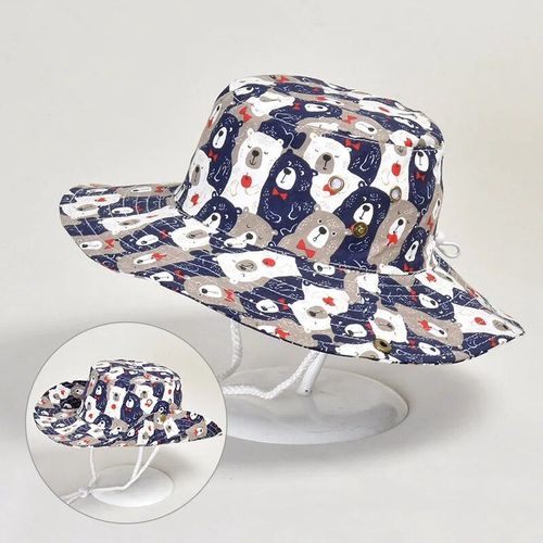 Chapeau D'été En Coton Fin Pour Bébé,Chapeau De Pêcheur À Motifs D'animaux,Protection Solaire Pour Enfants,Casquette De Bassin - Type Hat7