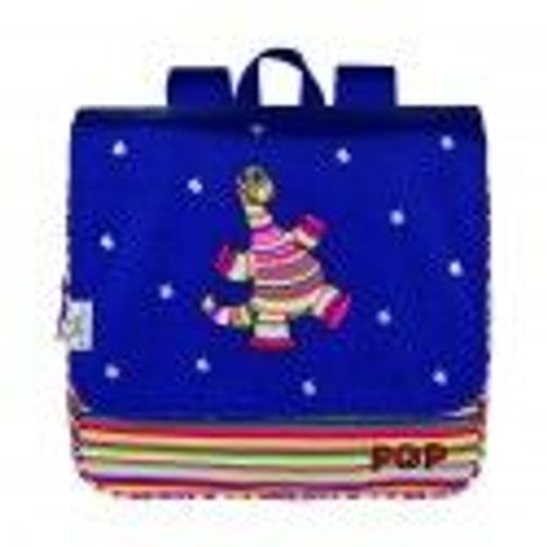 Petit cartable L'école des Tann's Pop bleu / multicolore - Bleu