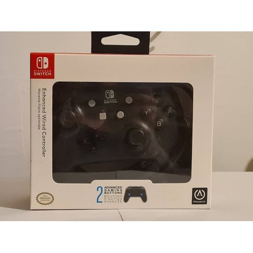 Manette Filaire Améliorée Pour Nintendo Switch - Black Frost