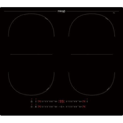 Miogo MHI601SH SmartHood Table de cuisson à induction Noir - 4 foyers