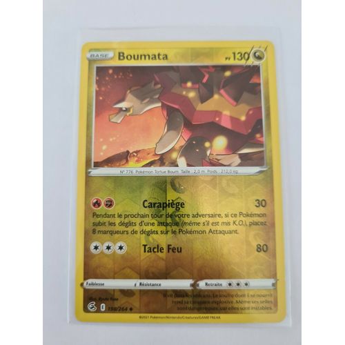 Carte Pokemon Boumata 198 / 264 Épée Et Bouclier 8 Poing De Fusion Reverse