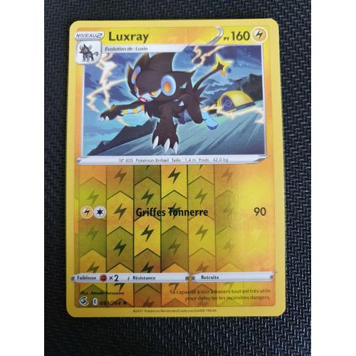 Carte Pokemon Luxray 093 / 264 Épée Et Bouclier 8 Poing De Fusion Reverse