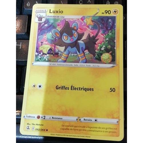 Carte Pokemon Luxio 092 / 264 Épée Et Bouclier 8 Poing De Fusion