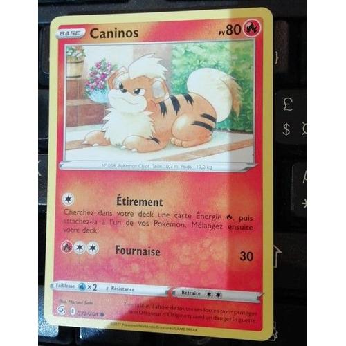 Carte Pokemon Caninos 032 / 264 Épée Et Bouclier 8 Poing De Fusion