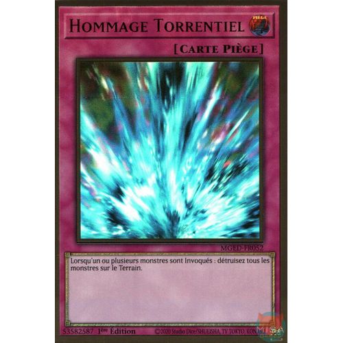 Yu-Gi-Oh! - Mged-Fr052 - Hommage Torrentiel - Premium Gold Rare 1ère Édition