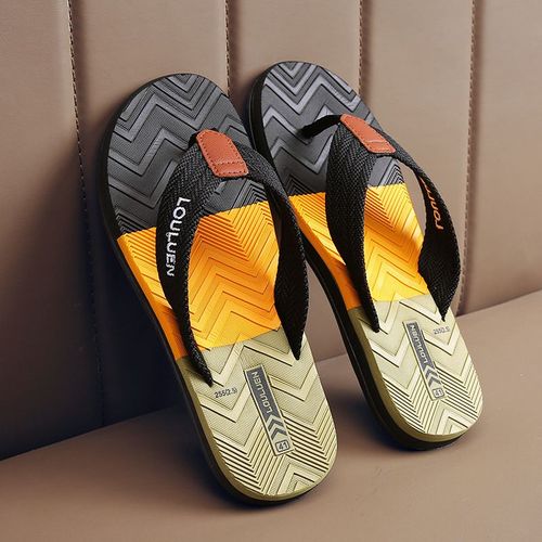 Tongs De Plage Respirantes Pour Hommes,Pantoufles D'été Décontractées,Sandales D'extérieur