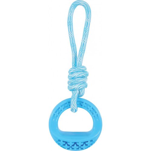 Zoluxjouet Rond En Tpr Et Corde De Couleur Bleu Samba, Pour Chien