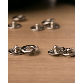 Pressions Nickel - Carte De 4 - 17mm