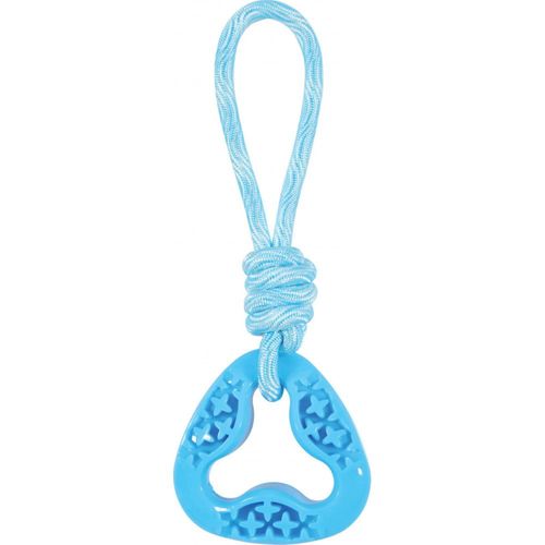 Zoluxjouet Pour Chien Triangle En Tpr Et Corde De Couleur Bleu, Samba