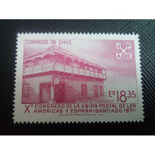 Timbre Chili Yt 373 La Poste De Corrégidor 1971 ( 071105 )