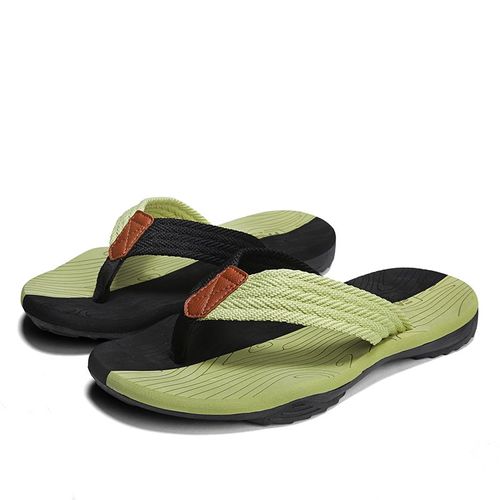 Jumpmore-Tongs Tressées Pour Hommes,Pantoufles De Plage D'extérieur,Oligshoes,Taille 39-45