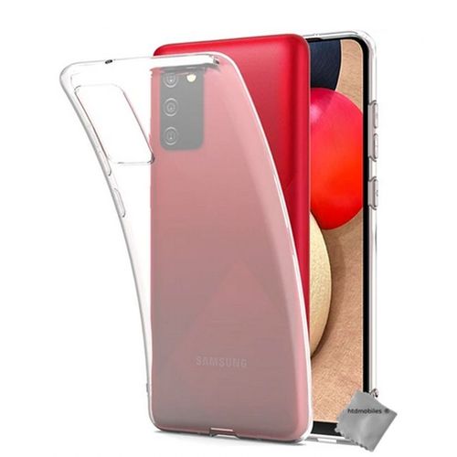 Housse Etui Coque Silicone Gel Samsung Galaxy A03s + Verre Trempe - Transparent Tpu