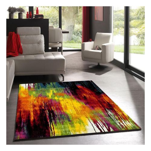 Tapis Entrée 40x60 Tissé Multicolore Rectangle Motif Géométrique Lyn8 Belo 1