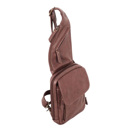 KATANA Sac monobretelle en cuir réf 81216 marron (3 couleurs disponible)