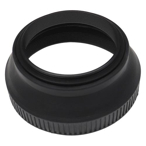 vhbw Pare-soleil compatible avec Leica Summilux 35mm f/1.4 ASPH - Cache grand-angle, noir-mat, caoutchouc, rond