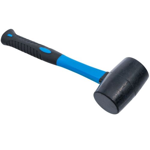 MAILLET 315 mm TETE Ø 60 mm CAOUTCHOUC MANCHE FIBRE DE VERRE-500 g