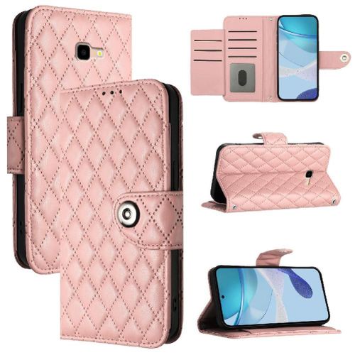 Étui Pour Samsung Galaxy J4 Plus Bande De Poignet Titulaire De La Carte Portefeuille Couverture Protection Élégante Antichoc - Couleur Orange