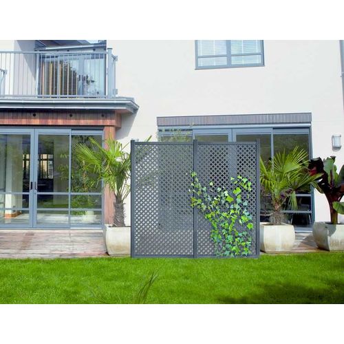 Panneau Privat Décoratif - 1 X 2 M - Anthracite
