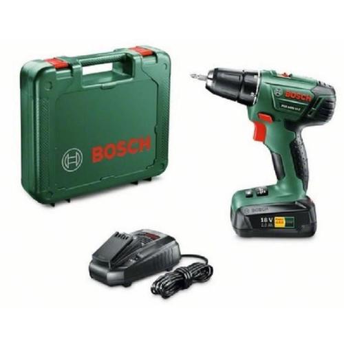 Perceuse-visseuse 2 vitesses sans-fil Bosch - PSR 1800 Li-2 (Livré avec 1 batterie 1.5Ah Lithium-Ion)