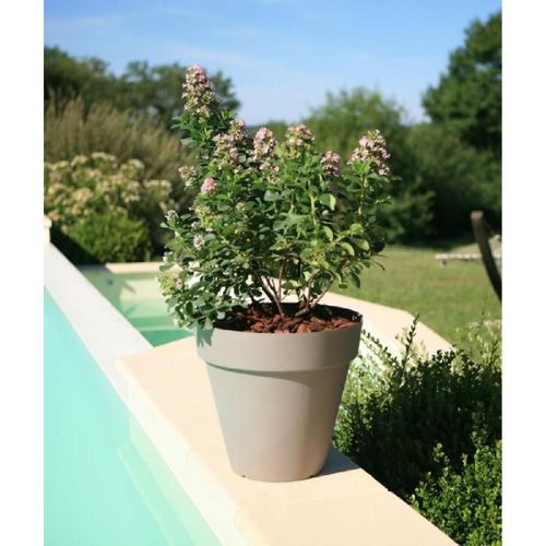 Riviera Pot De Fleurs Soleilla - Rond - Ø 60 X 53.6 Cm -Taupe