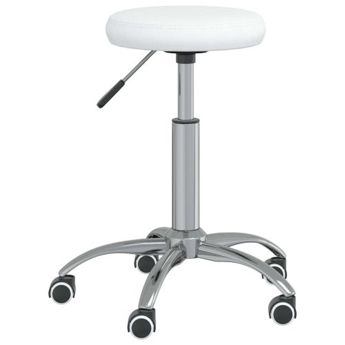 Vidaxl Chaise De Salle À Manger Blanc Similicuir