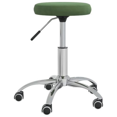 Vidaxl Chaise De Salle À Manger Vert Foncé Velours