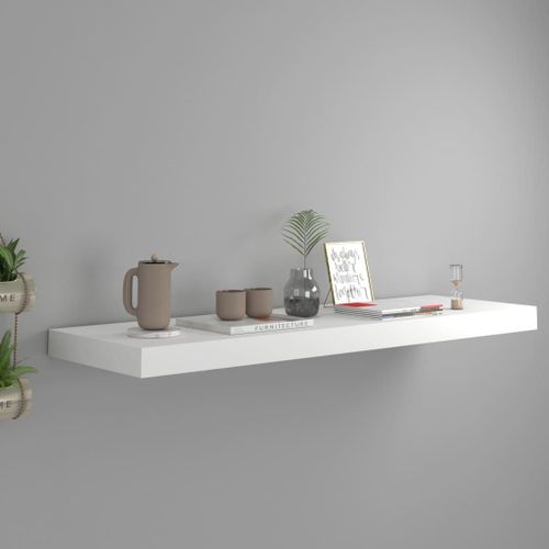 Vidaxl Étagère Flottante Murale Blanc 80x23,5x3,8 Cm Mdf