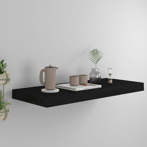 Vidaxl Étagère Murale Flottante Noir 60x23,5x3,8 Cm Mdf
