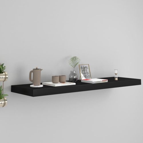 Vidaxl Étagère Murale Flottante Noir 90x23,5x3,8 Cm Mdf