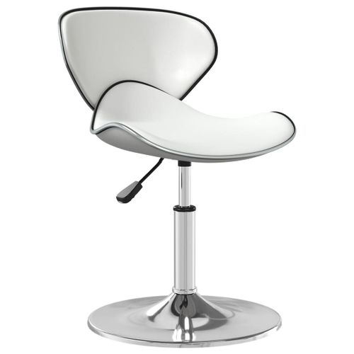Vidaxl Tabouret De Bar Blanc Similicuir