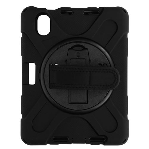 Coque Ipad Mini 2021 Hybride Antichoc Poignée Rotative Béquille Noir