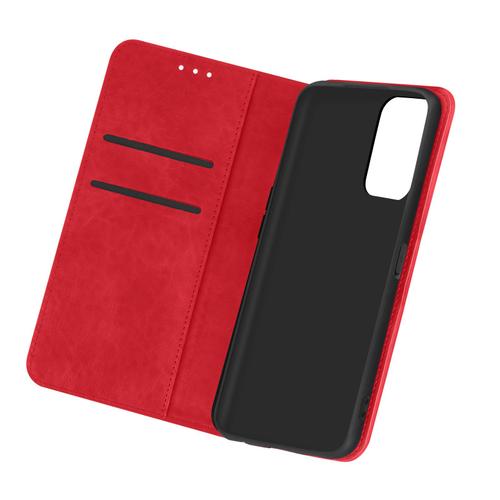 Étui Oppo A16 Et A16s Folio Portefeuille Fonction Support Vidéo Rouge