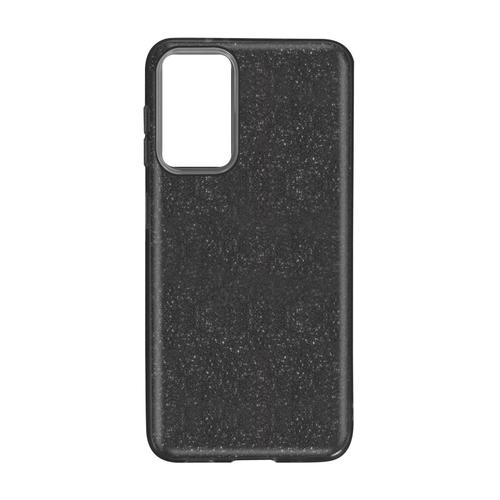 Coque Samsung Galaxy A03s Paillette Amovible Silicone Semi-Rigide Noir