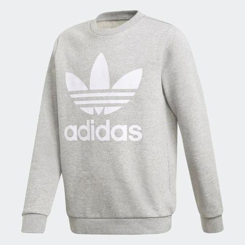 Adidas Trefoil Crew Felpa Grigio Gd2709 (13-14a - Grigio)