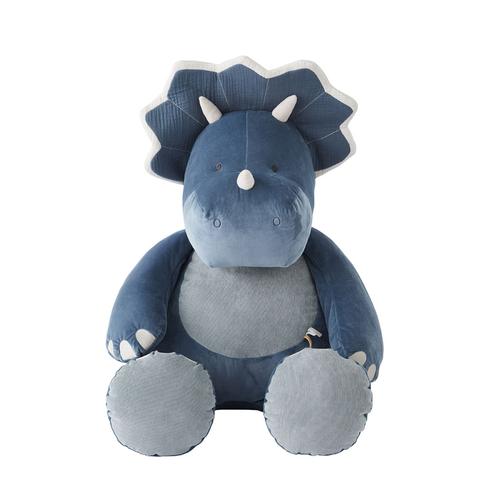 Peluche Géante Rhinocéros Ops Bleu - 80 Cm - Noukie's