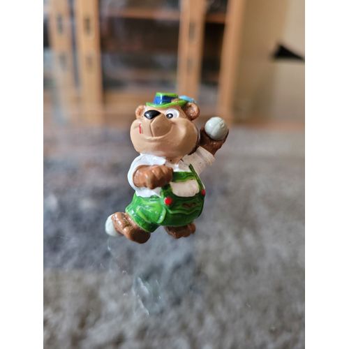 Jouet Figurine Kinder - Collection Ours - Ours Bataille De Boules De Neige
